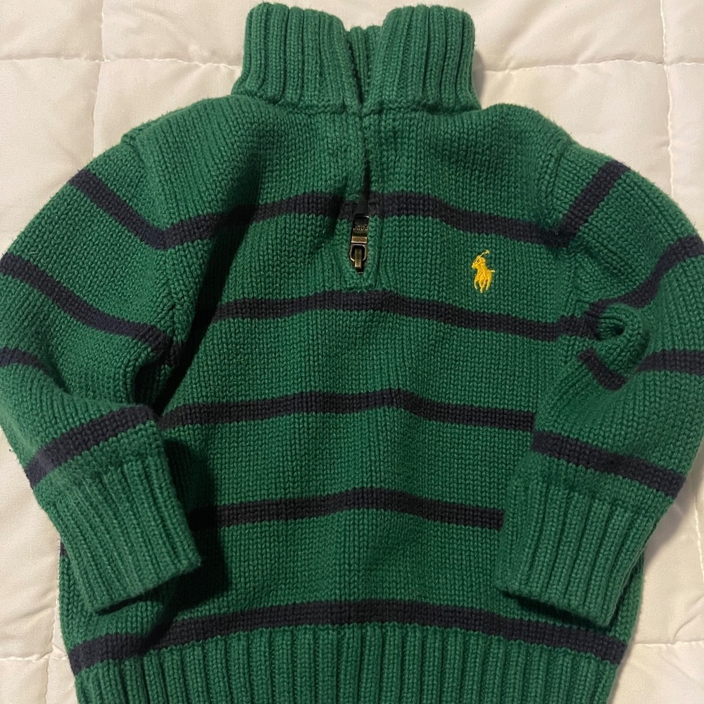 Kids Ralph Lauren POLO Green sweater 12 month